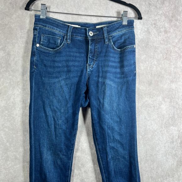 Anthropologie‎ Pilcro Skinny Jeans Womens Size 26 Blue Dark Wash Denim Mid Rise - Picture 2 of 13